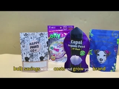 Logo personnalisé Éclair / Transparent / Matte / Frosted Auto-sérage Durable Fermeture à glissière Sacs en plastique alimentaire