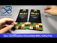 sac de café compostable scellé sur huit côtés