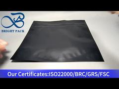 pochettes noires mates à l'épreuve des enfants