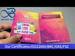 petits sacs de stockage de nourriture en mylar ziplock pour distillat de cannabis