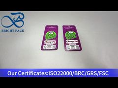 petit sac composite en plastique violet pour tarte aux cerises