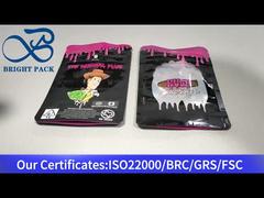 sacs à fermeture éclair à l'épreuve des enfants avec fenêtre transparente