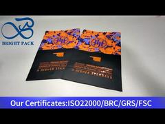 pochette orange avec fenêtre transparente