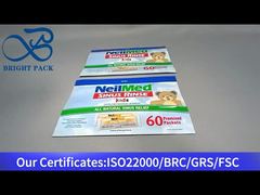 pochette bleue à fermeture éclair