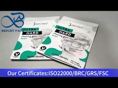 petit sachet ziplock blanc pour chewing-gum 100g