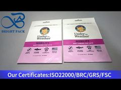 pochette en plastique blanc pour emballage d'aliments pour animaux de compagnie