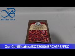 pochette zippée marron pour bonbons épicés