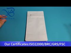 sac blanc à fond plat avec valve