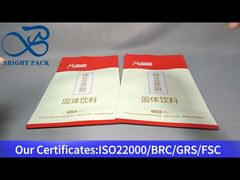 sac à fermeture à glissière pour le lait de soja en poudre 500g