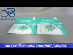 sacs en plastique vert à fermeture à glissière pour les bacs à linge