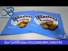 sachet bleu ziplock pour cookies aux pépites de chocolat 400g