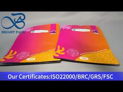 sac zippé rouge à fond plat pour poudres 1kg