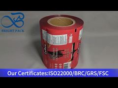 Rouleau de film en aluminium rouge pour chocolat