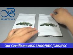 pochette zippée blanche à l'épreuve des enfants