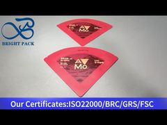 sachet d'emballage rouge de forme irrégulière pour café 15g