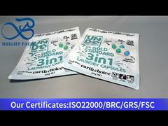 pochette blanche stand up pour capsules de lessive 420g