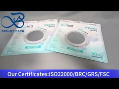 sac d'emballage blanc à l'épreuve des enfants avec fenêtre transparente pour dosettes de lessive