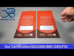 emballage orange avec sécurité enfant