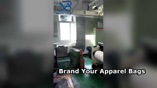 Sac à vêtements imprimé personnalisé, sac de rangement pour vêtements avec fenêtre transparente et Logo de marque