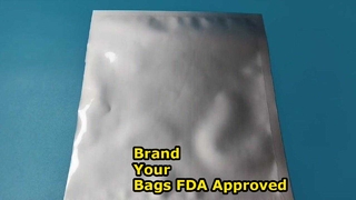 Vente en gros de sacs en aluminium personnalisables conformes à la FDA