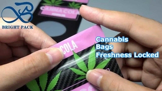 Sacs refermables Mylar Ziplock pour le cannabis