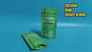 Sac d'emballage de cannabis certifié aux États-Unis, en vrac résistant aux enfants pour les marques