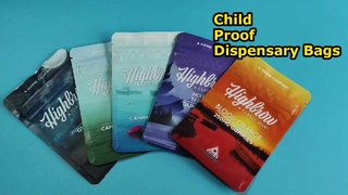 Sacs en plastique à l'épreuve des enfants brevetés aux États-Unis pour les normes de conformité des dispensaires de cannabis