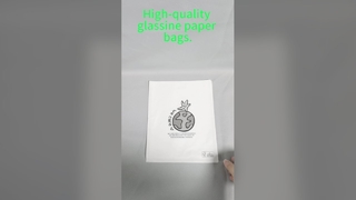 FSC Certified Recycled Glassine Paper Bags with High Transparency and 100% Biodegradable for Garment