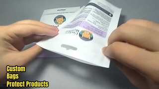 Sacs d'emballage en plastique personnalisés imprimés à fermeture éclair, vente en gros