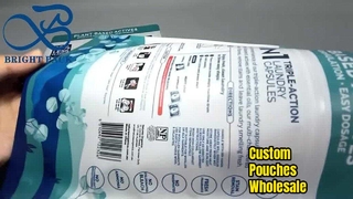 Pochette debout à impression personnalisée en gros