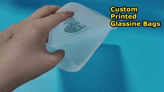 Sac en papier glassine d'impression personnalisable en usine chinoise, vente en gros