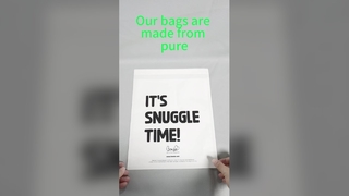 Sac d'expédition de vêtements en papier pur Glassine de 40 g avec bande adhésive auto-scellante et emballage entièrement recyclable