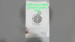 Sacs de papier en verre translucide biodégradables imprimés sur mesure pour les chaussettes et les vêtements