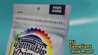 Emballage à l'épreuve des enfants en vrac certifié par les États-Unis pour les dispensaires et les marques de cannabis de l'UE