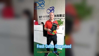 Stockage frais hermétique de grain de torréfaction de valve de sac de café scellé par huit côtés