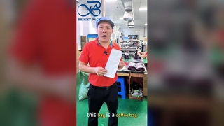 Affichage stable d'étagère de sac de café de fond plat de catégorie comestible pour la marque de café