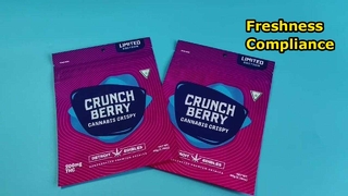 Sacs ziplock en Mylar personnalisés brevetés aux États-Unis pour les besoins de fraîcheur et de conformité du cannabis