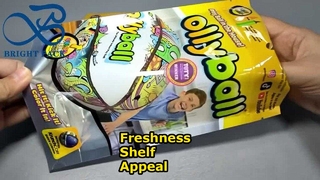 Pochette debout refermable à fermeture éclair