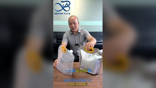 Pochette d'emballage liquide étanche à l'air de qualité alimentaire, pochette à bec