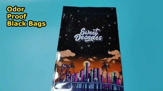 Sacs composites à fermeture éclair en papier d'aluminium noir anti-odeurs pour le stockage et la vente en gros en vrac