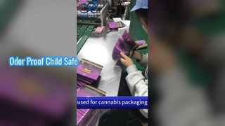 Sacs en Mylar durables à l'épreuve des enfants, résistants aux odeurs et à l'humidité pour le stockage et l'affichage des herbes de cannabis