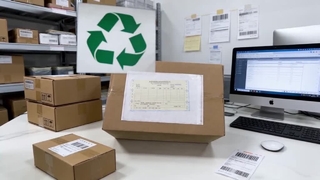Enveloppe de liste de colisage certifiée FSC, biodégradable et sans plastique