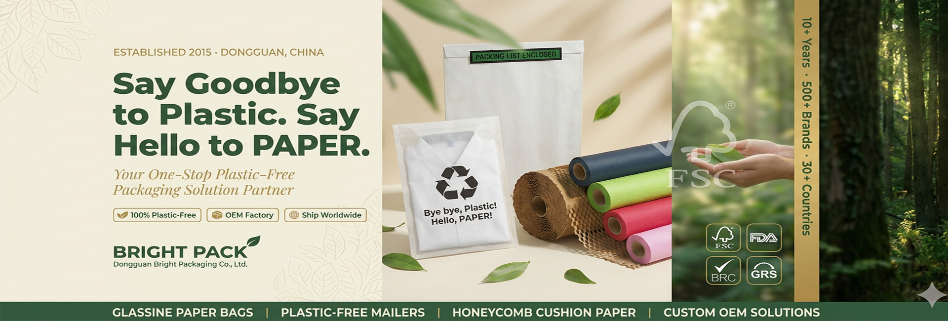 Qualité Plastic-Free Paper Bag usine