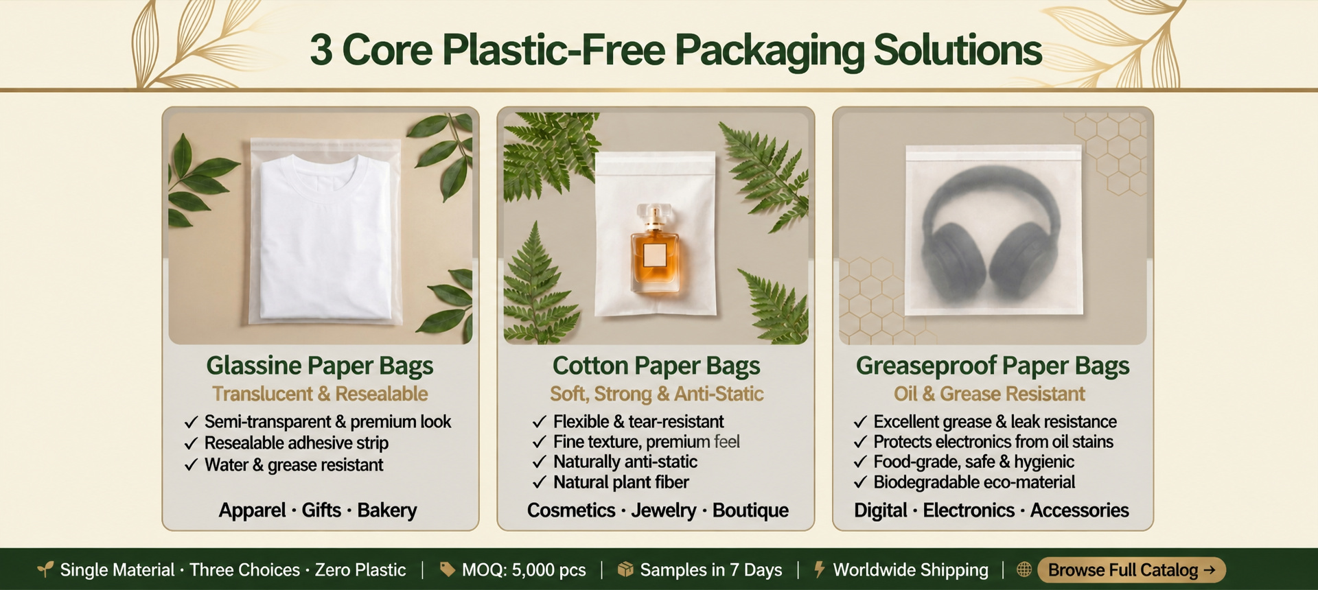 Qualité Sac en papier sans plastique usine