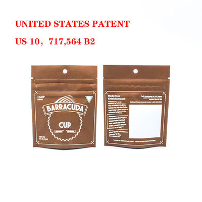 Sacs Mylar à l'odeur résistant aux enfants avec fermeture à glissière en plastique pour les emballages de tabac