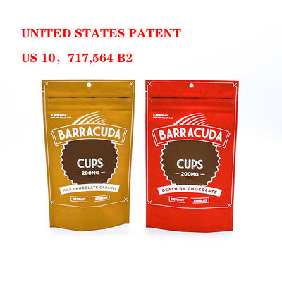 5x8 8 x 12 sac à usage unique Mylar sac anti-enfants sac anti-odeur fermeture à glissière en plastique sécurisé