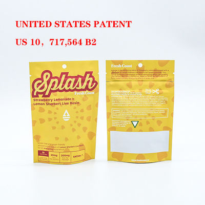 Sacs Mylar à l'épreuve des odeurs pour enfants pour les emballages de tabac avec fermeture à glissière en plastique sécurisé