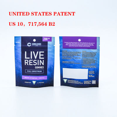 Sacs sécurisés pour enfants avec résistance aux odeurs et fermeture à glissière en plastique autonome