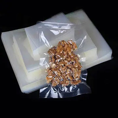 Sacs à vide en nylon transparents, sacs rétractés laminés, joint à trois côtés