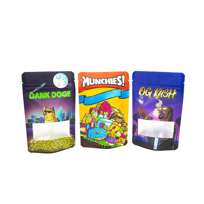 Sacs pour les enfants pour les produits alimentaires Sacs d'emballage pour tabac Sacs d'emballage pour la protection des enfants Sacs d'emballage à fermeture éclair